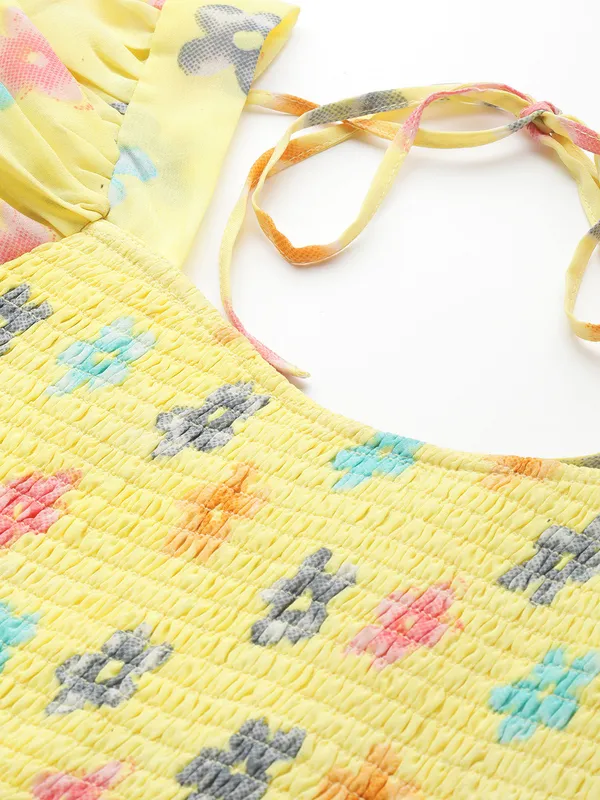 Yellow_Georgette_Floral_Print_dress