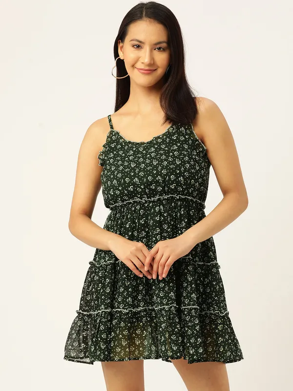 Green_Georgette_Floral_Print_dress
