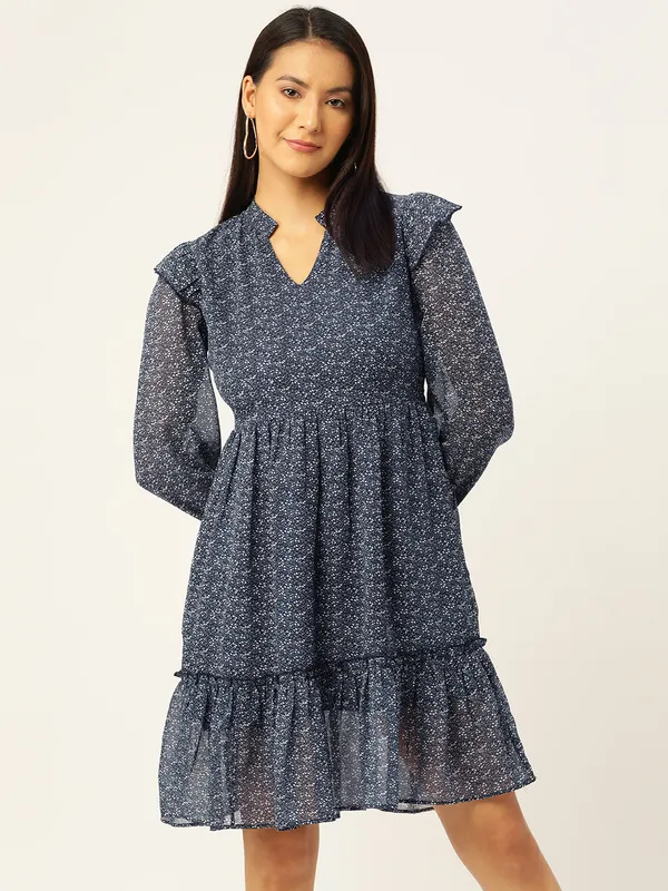 Blue_Georgette_Floral_Print_dress