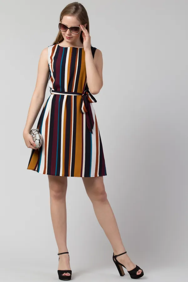 Brown_Polyester__dress
