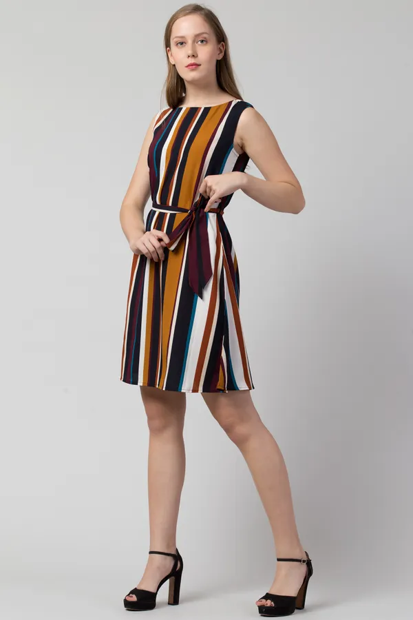 Brown_Polyester__dress