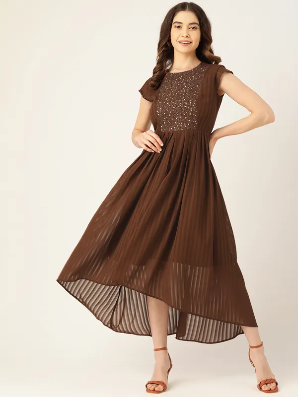 Brown_Georgette__dress