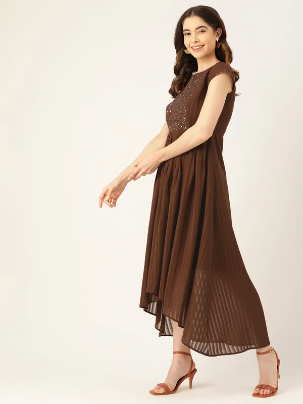Brown_Georgette__dress