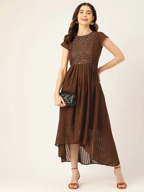 Brown_Georgette__dress