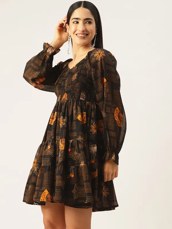 Brown_Georgette__dress