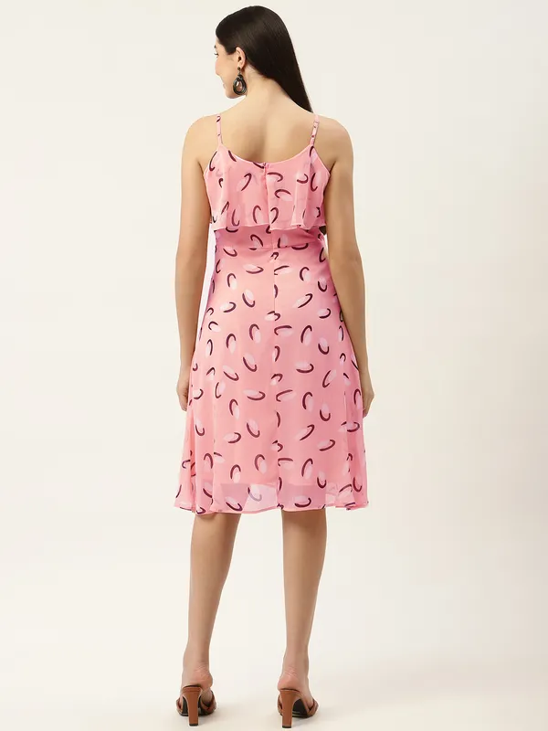 Peach_Chiffon_Printed_dress