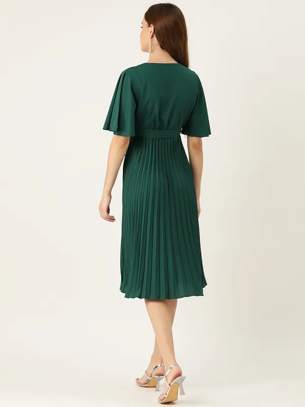 Teal_Crepe_Solid_dress