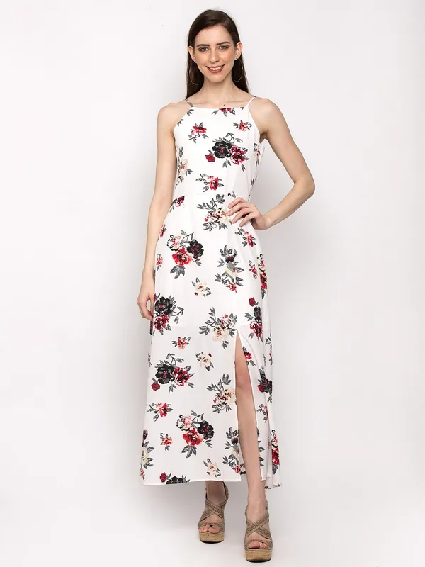 White_Polyester__dress