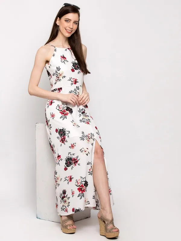 White_Polyester__dress
