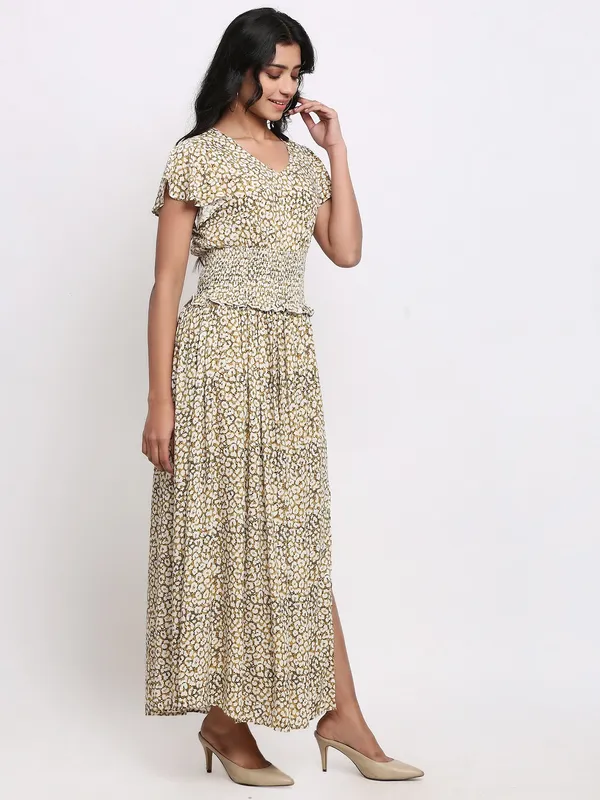 beige_Viscose_Rayon_Printed_dress