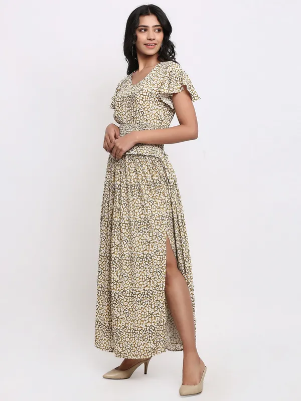 beige_Viscose_Rayon_Printed_dress