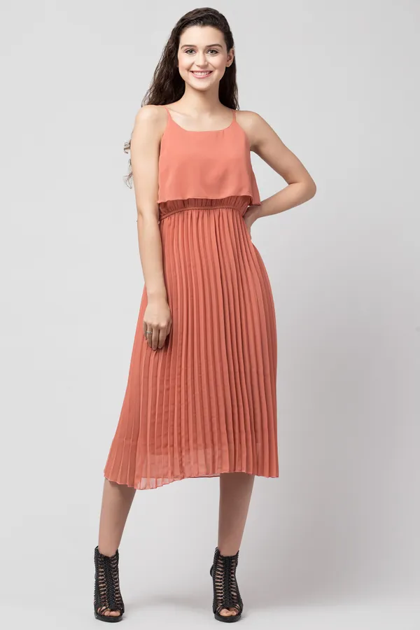 Peach_Polyester__dress
