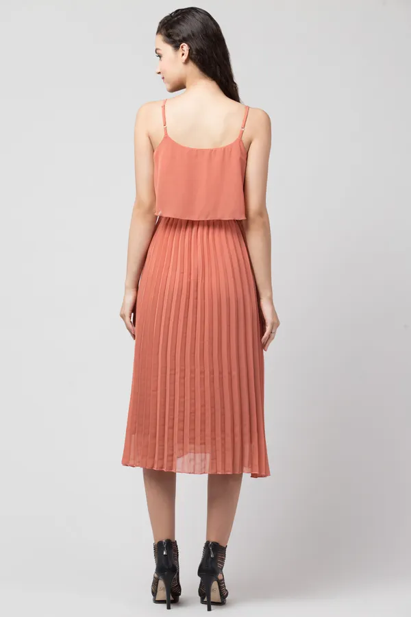 Peach_Polyester__dress