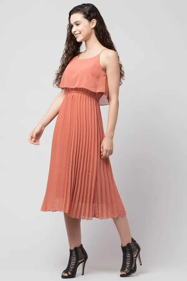Peach_Polyester__dress