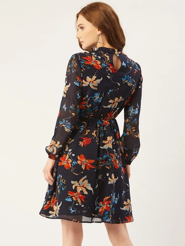 Blue_Georgette_Floral_Print_dress