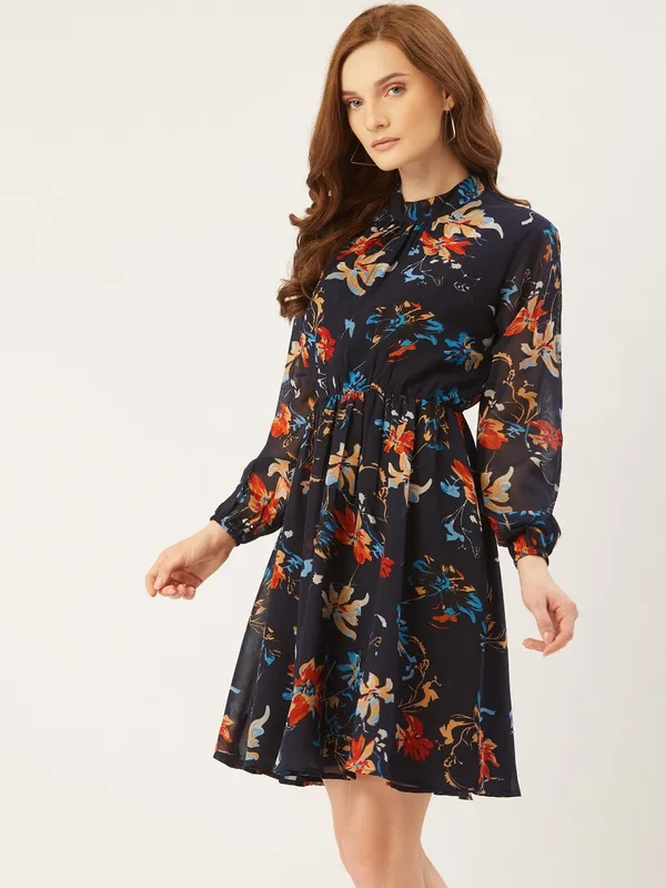 Blue_Georgette_Floral_Print_dress