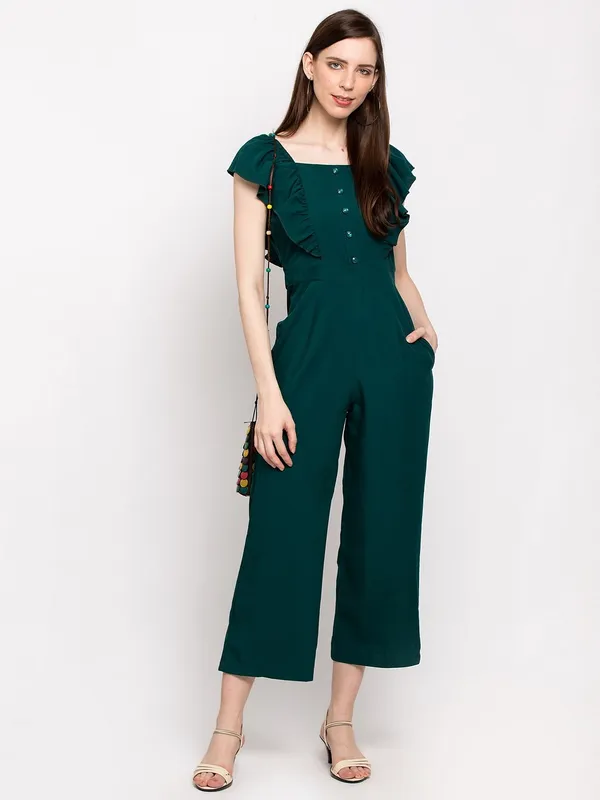 Green_Polyester_Solid_jumpsuit