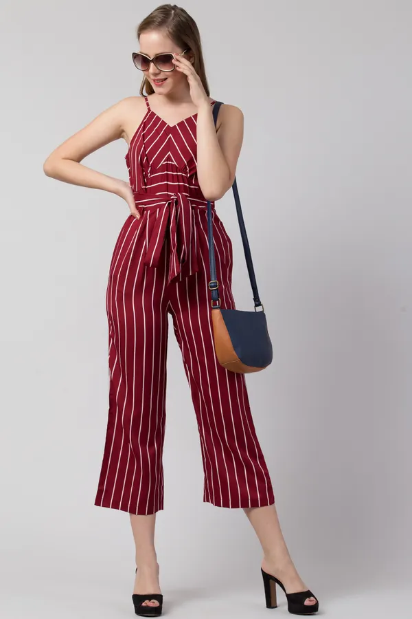 Maroon_Polyester_Striped_jumpsuit