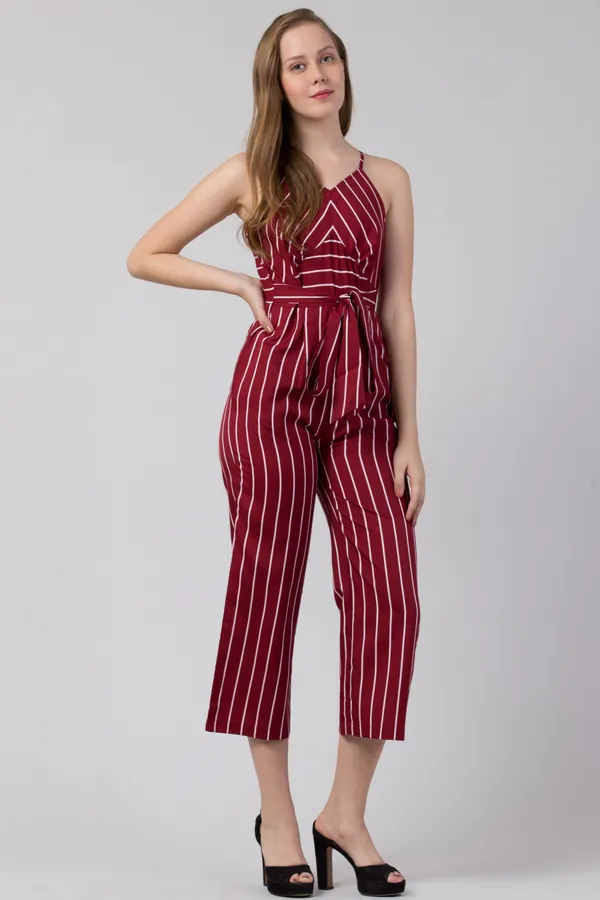 Maroon_Polyester_Striped_jumpsuit