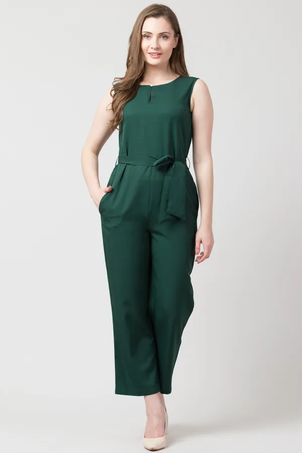 Dark_Green_Polyester_Solid_jumpsuit