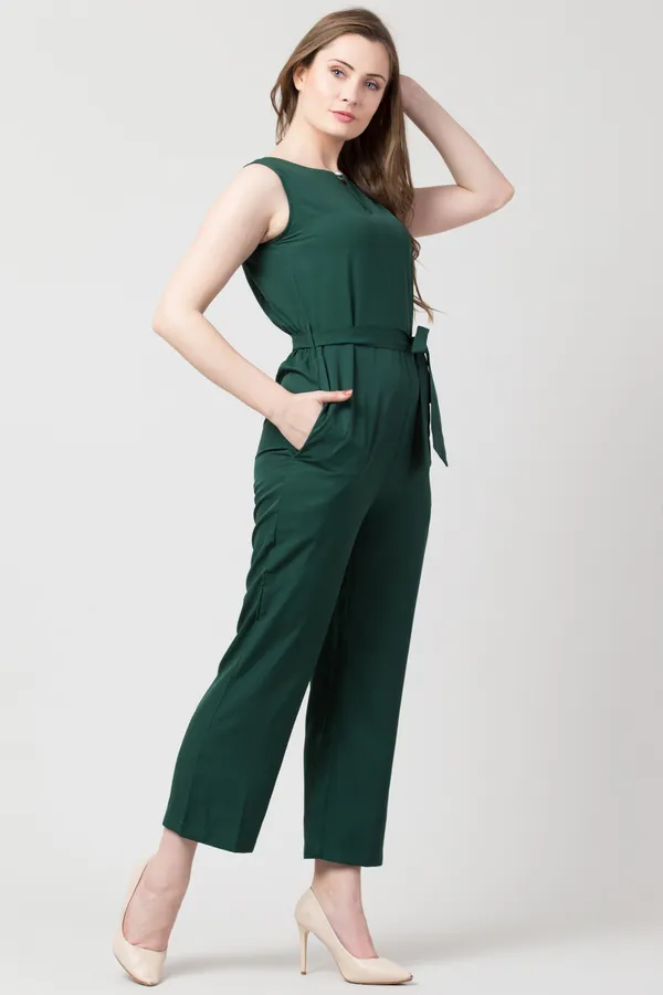 Dark_Green_Polyester_Solid_jumpsuit