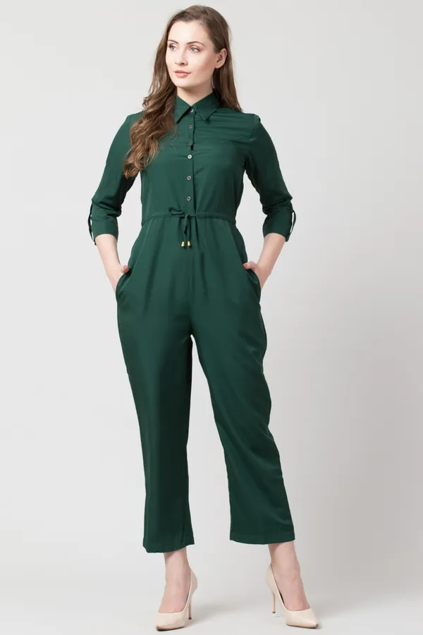 Dark_Green_Polyester_Solid_jumpsuit