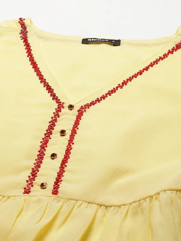 Yellow_Georgette_Embellished_top
