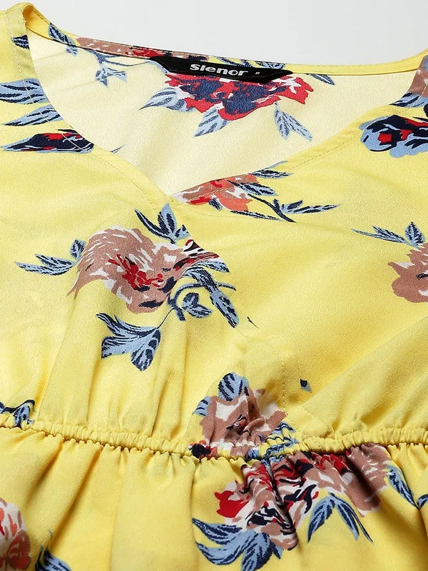 Yellow_Polyester_Floral_Print_top