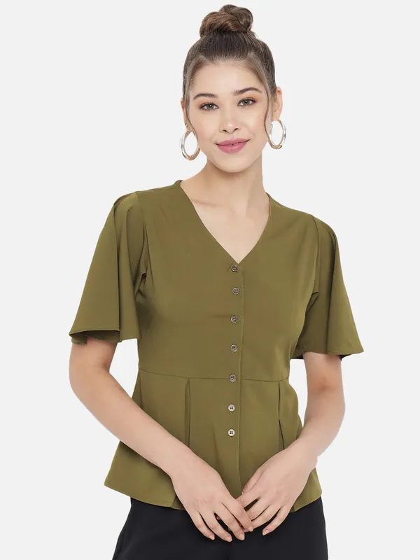 Olive_Crepe_Solid_top