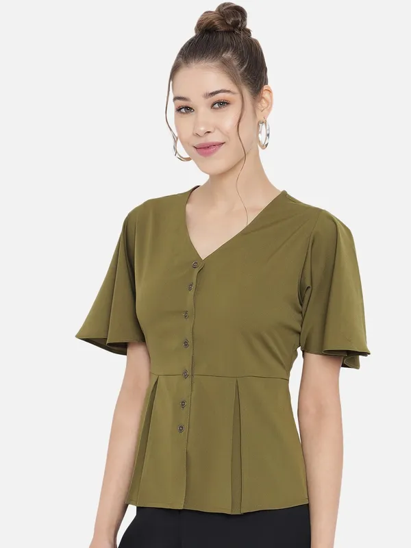 Olive_Crepe_Solid_top