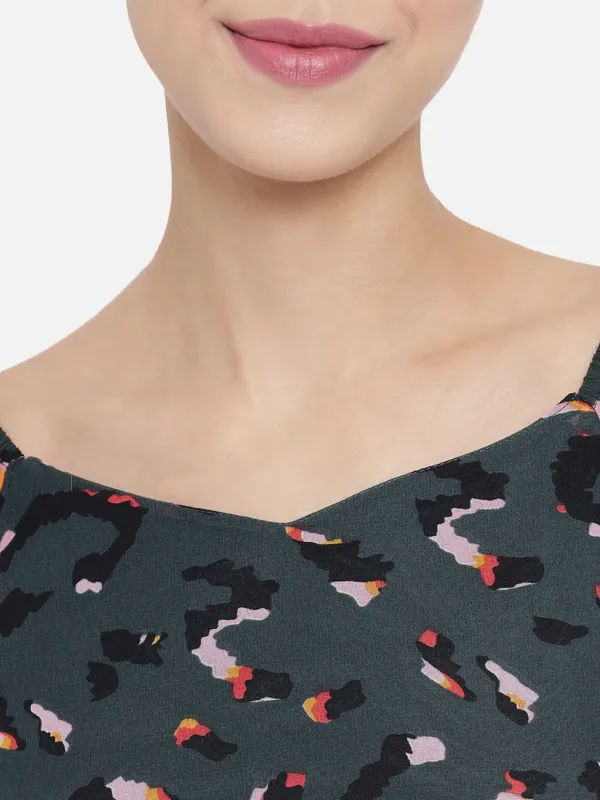 Green_Georgette_Printed_top