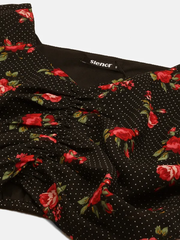Black_Georgette_Floral_Print_top