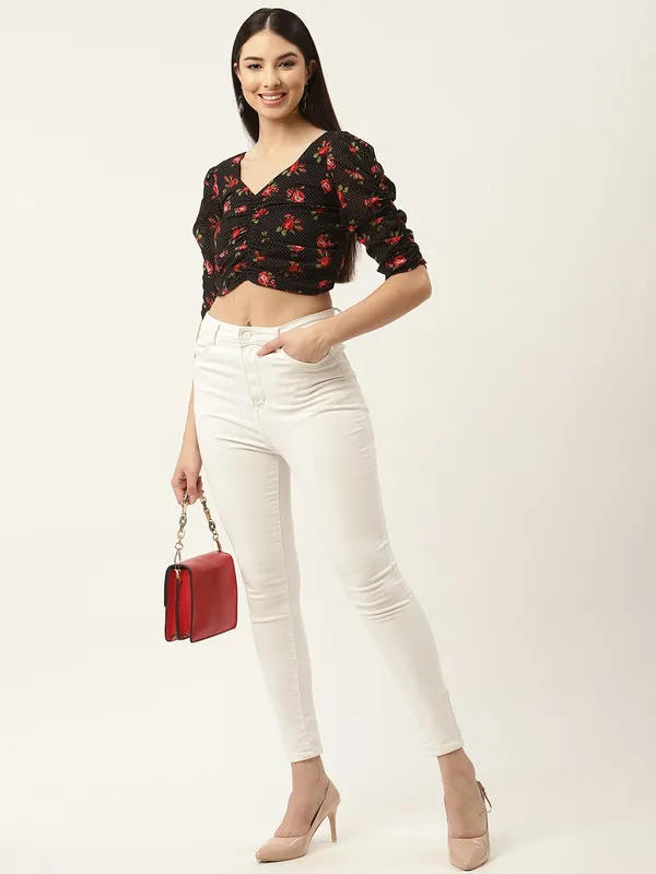 Black_Georgette_Floral_Print_top