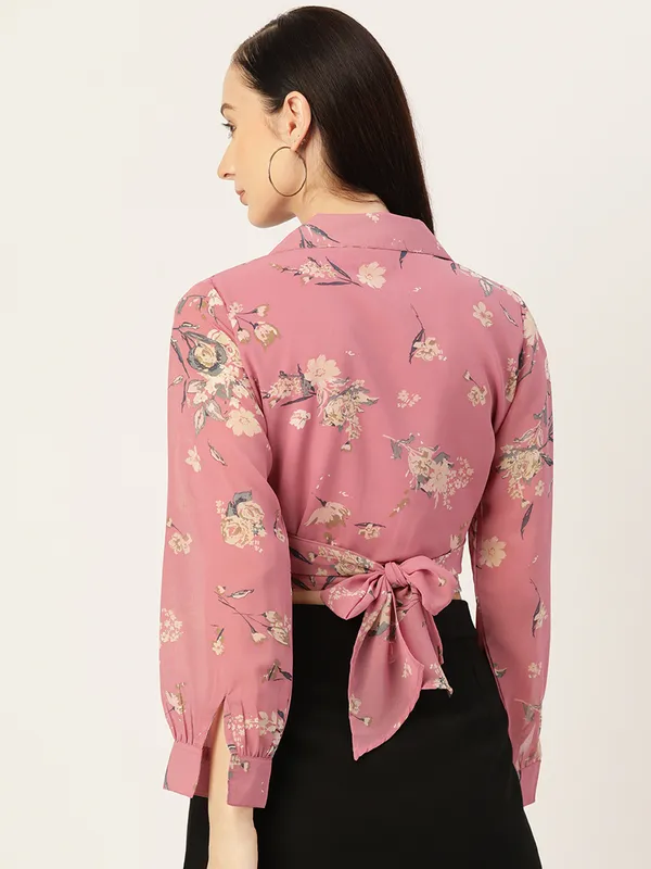 Pink_Georgette_Printed_top
