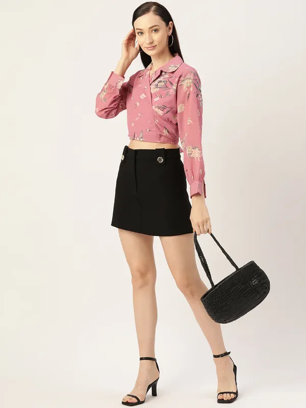 Pink_Georgette_Printed_top