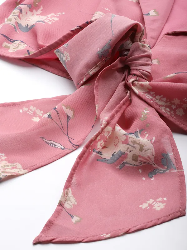 Pink_Georgette_Printed_top
