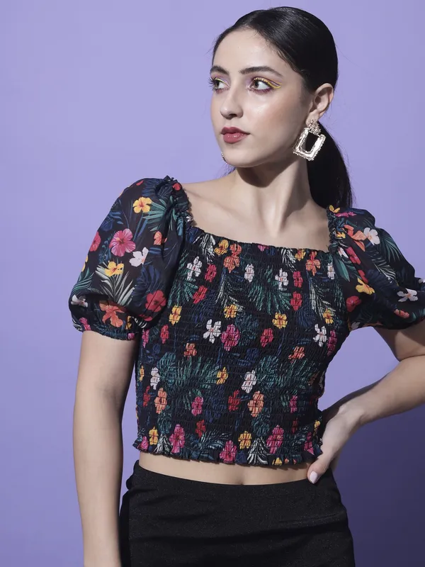 Multicolor_Georgette_Printed_top