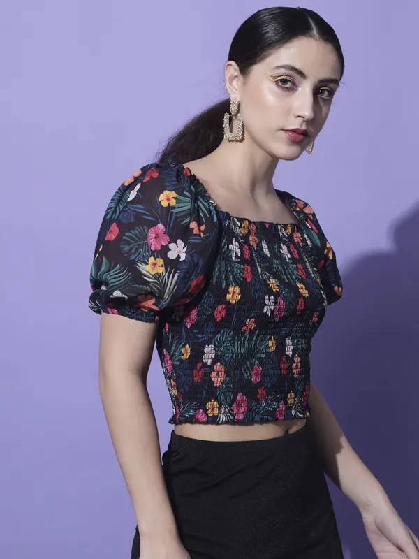 Multicolor_Georgette_Printed_top