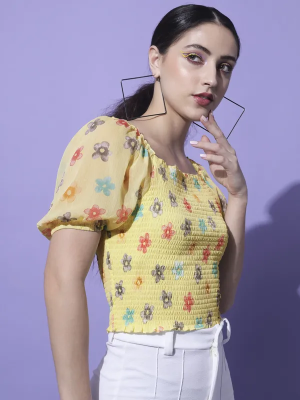 Multicolor_Georgette_Printed_top
