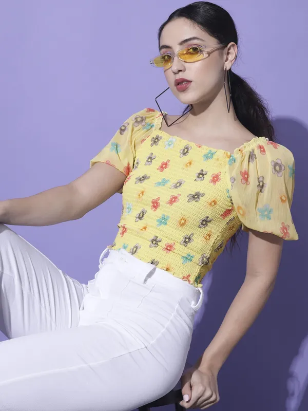 Multicolor_Georgette_Printed_top