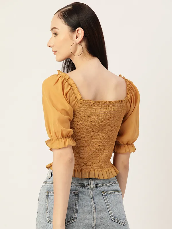 Yellow_Georgette_Solid_top