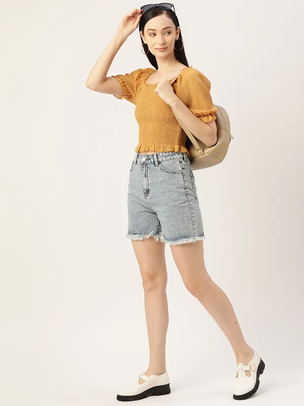 Yellow_Georgette_Solid_top
