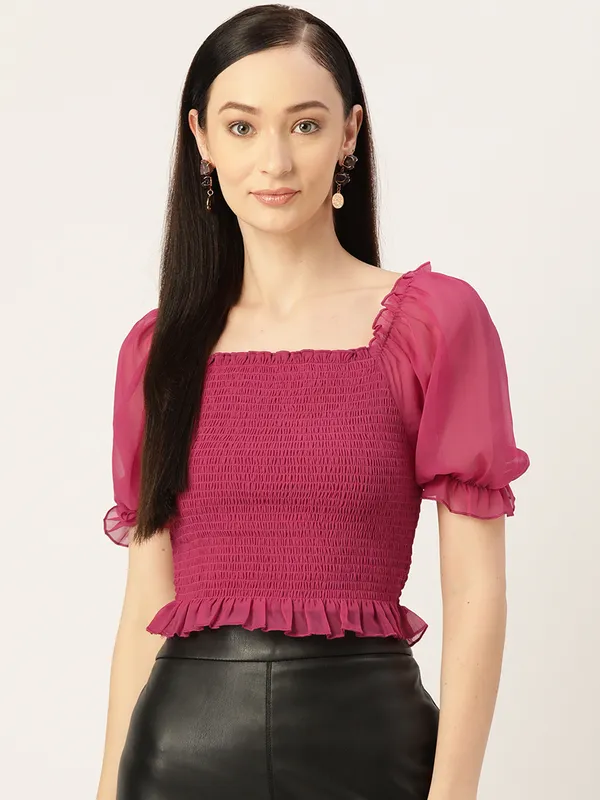 Pink_Georgette_Self_Design_top