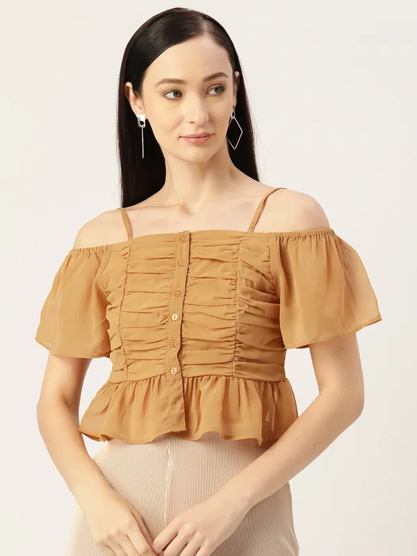 Yellow_Georgette_Solid_top