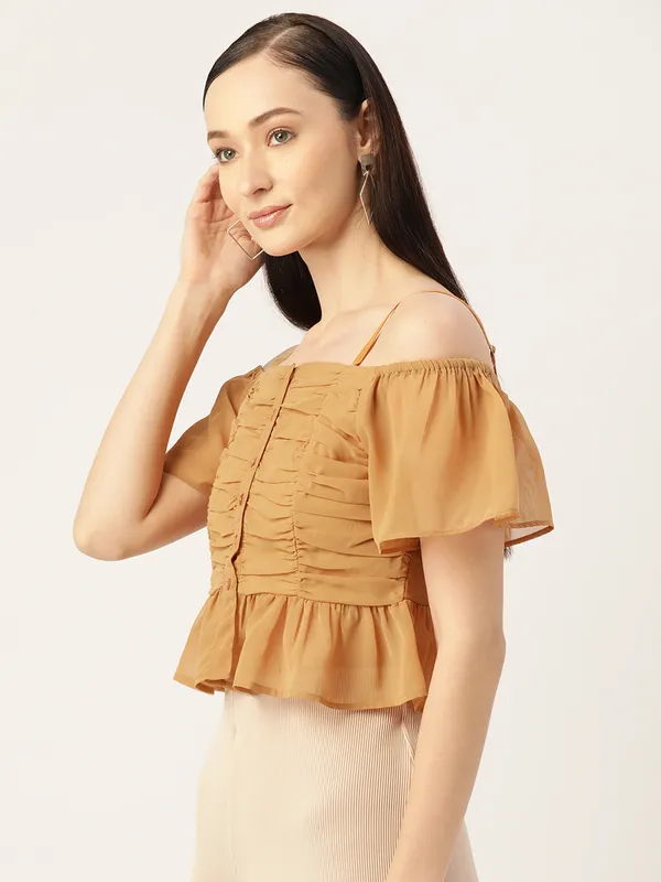 Yellow_Georgette_Solid_top