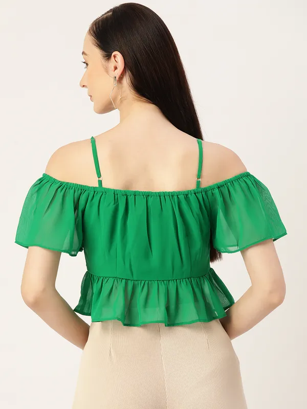 Green_Georgette_Solid_top