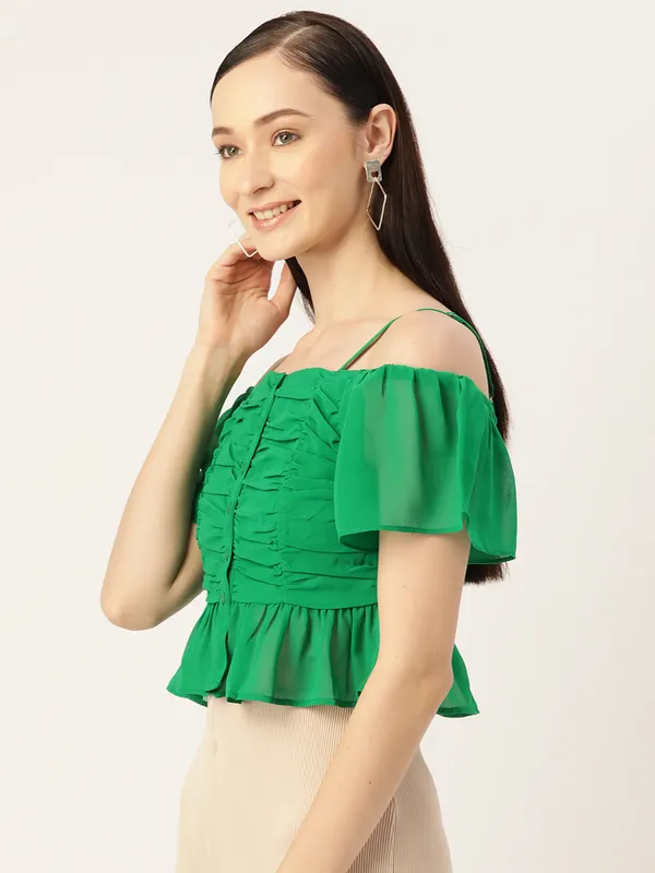 Green_Georgette_Solid_top
