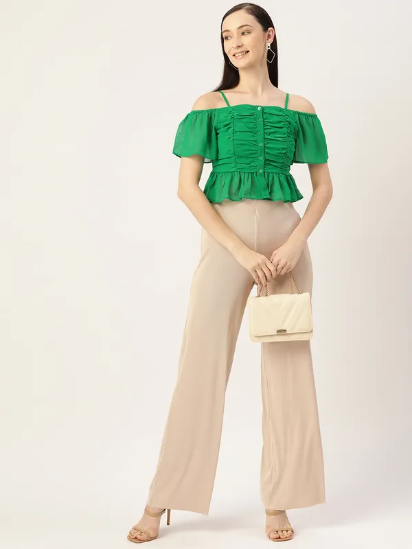 Green_Georgette_Solid_top