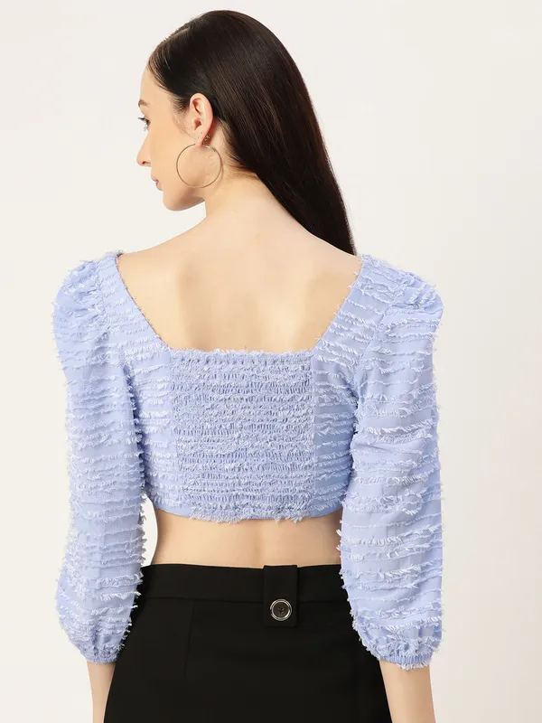 Blue_Georgette_Solid_top