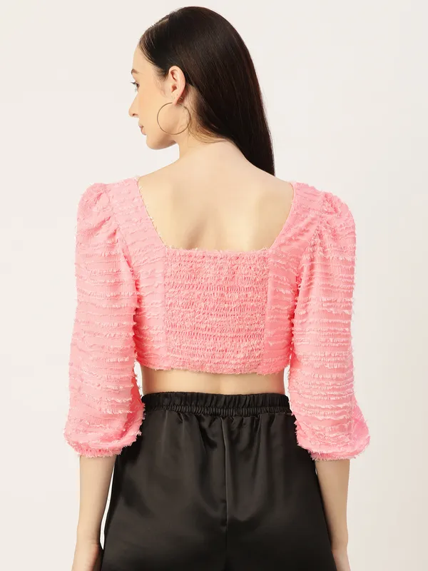 Pink_Georgette_Solid_top